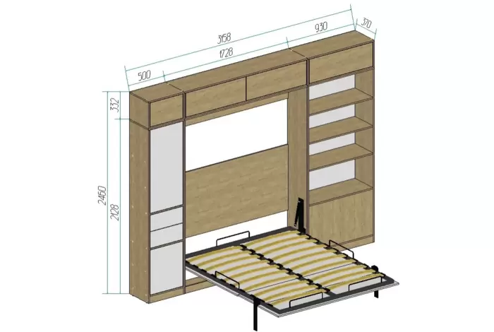 Шкаф-кровать трансформер "Urban Family Balance"